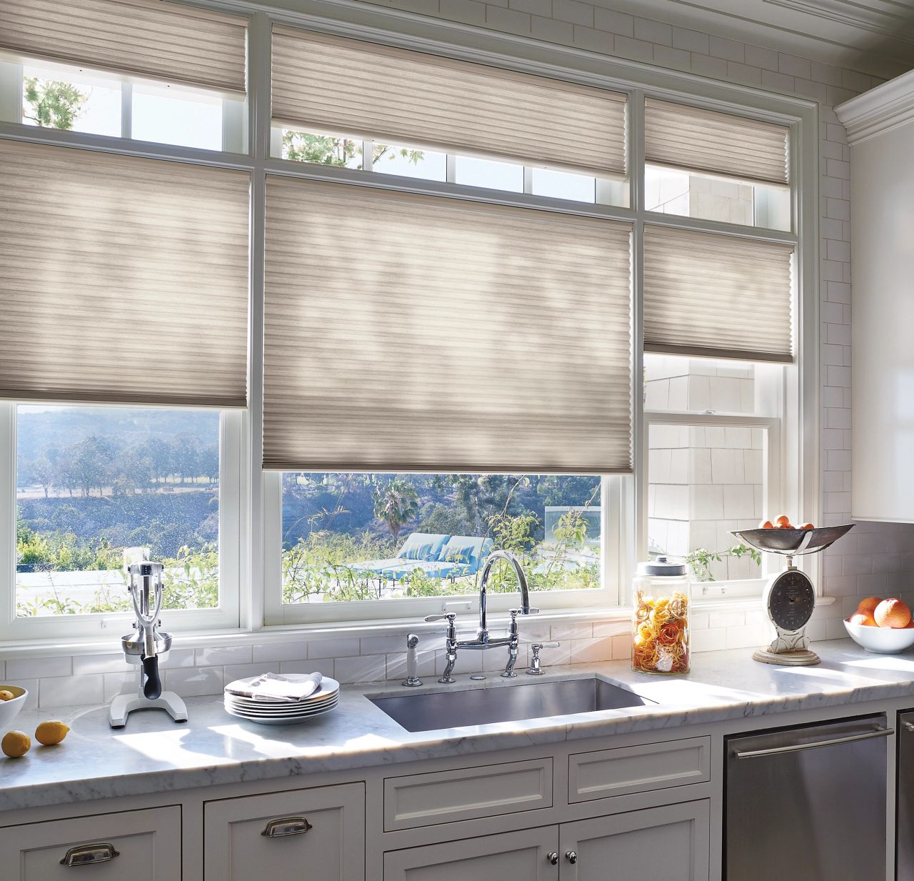 cellular shades for kitchen