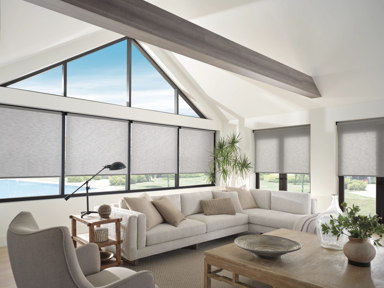 semi-opaque roller shades